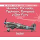 Hawker Tornado, Typhoon, Tempest y Sea Fury