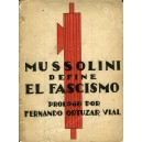 Mussolini define el Fascismo